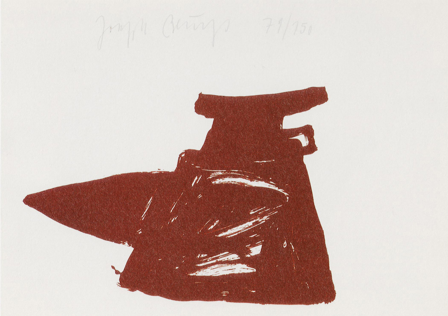 Joseph Beuys  -  Zeichen Aus Dem Braunraum，1984年，纸上的八个丝绸屏，在投资组合中