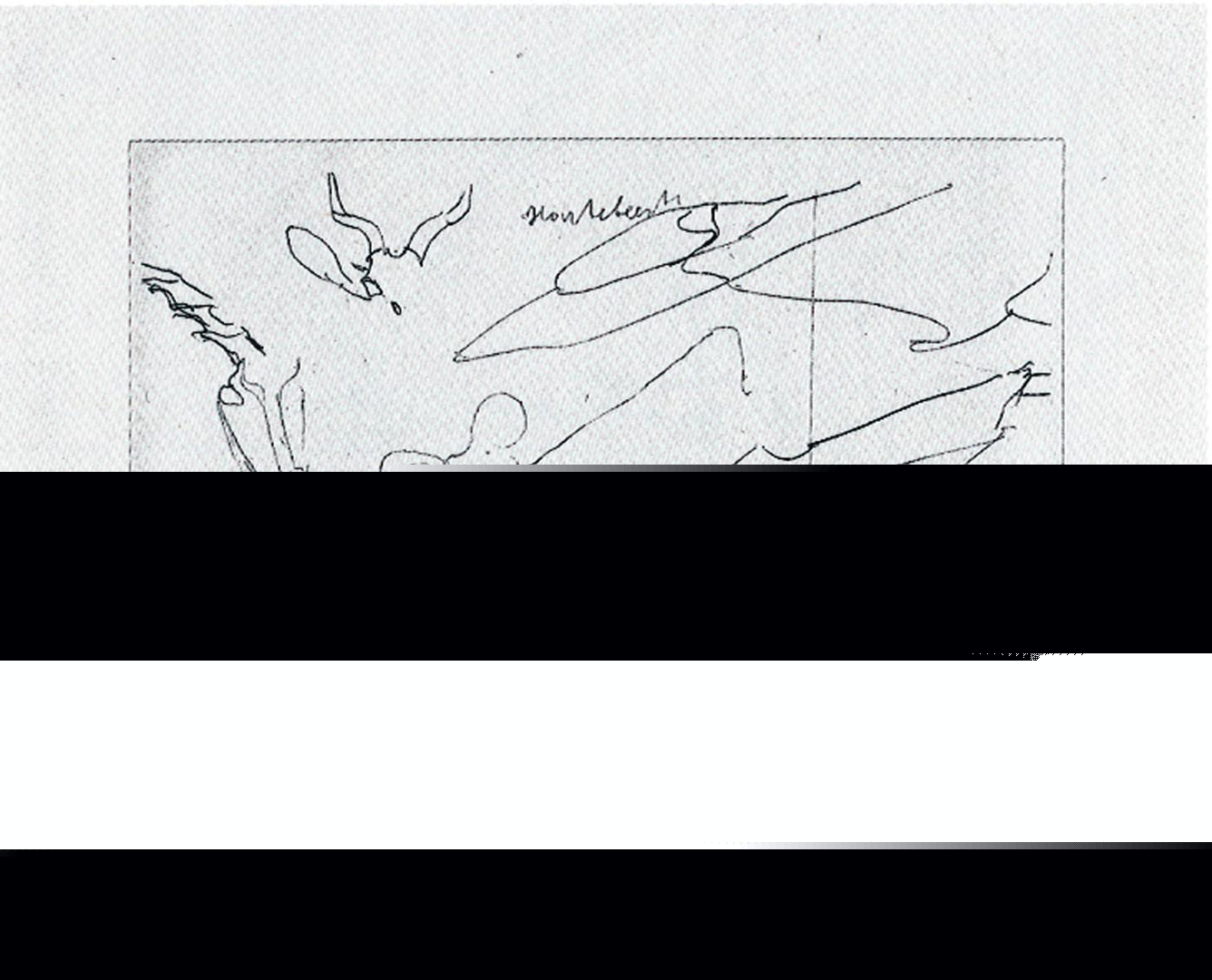 约瑟夫·贝伊斯（Joseph Beuys）-塞伊克努根（Zeichnungen zu）的著作《马德里冯·达芬奇》（Madrid von Leonardo da Vinci），1975年，花岗石摄影术