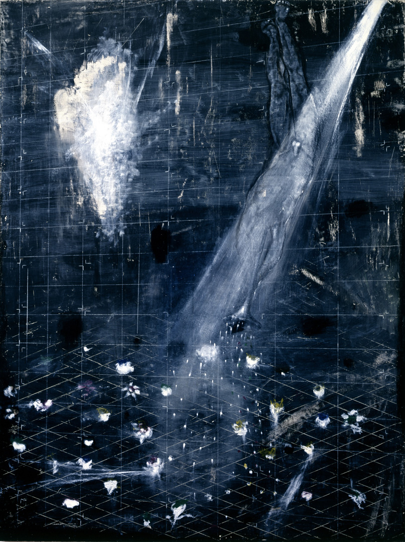 Ross Bleckner  - 祈祷（为朋友），1993年，油在亚麻布上