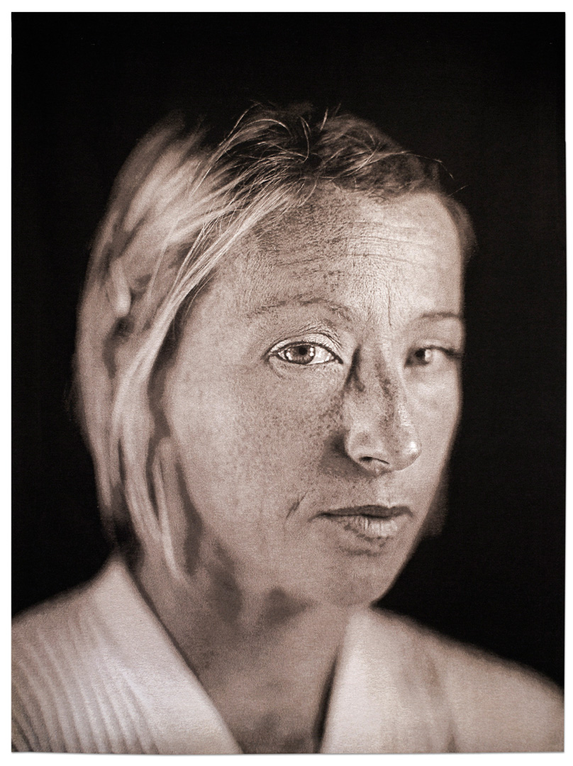 Chuck Close-Cindy，2006，提花挂毯