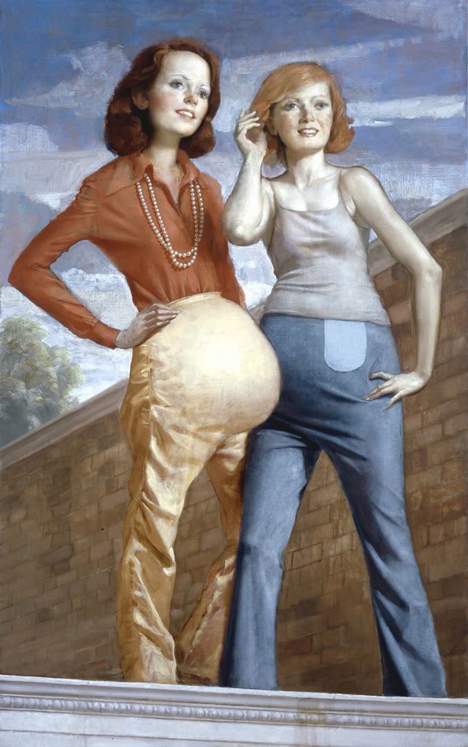 John Currin  -  Patch和Pearl，2006，帆布上的油