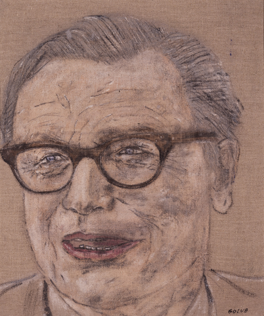 Leon Golub - Nelson Rockefeller (1970), 1976, acrylic on linen