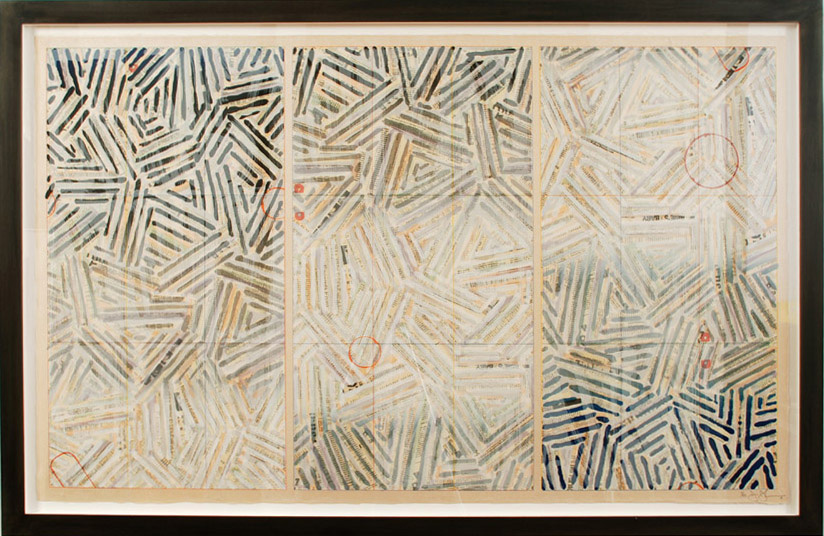 Jasper Johns-Usuyuki，1981年，丝印，12屏