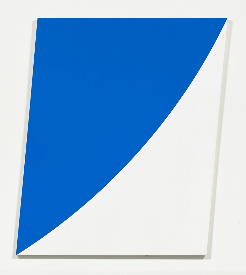 Ellsworth Kelly  -  Blue Curve V，1972，帆布上的油