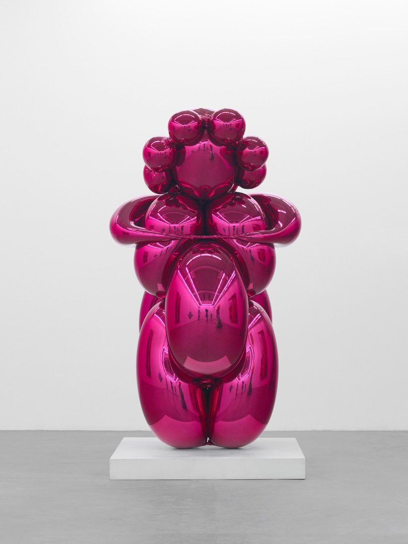 Jeff Koons  -  Balloon Venus（洋红色），2008-2012，镜面抛光不锈钢，具有透明色涂层