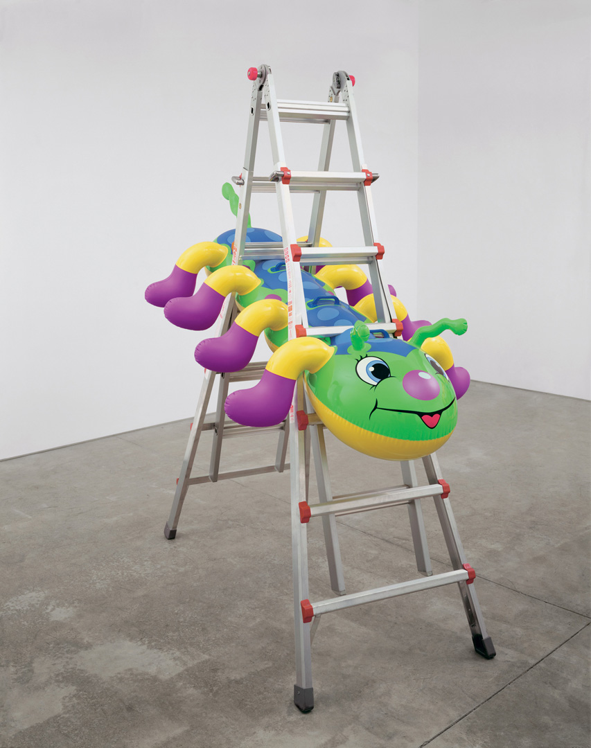 Jeff Koons  -  Caterpillar Ladder，2003，多铬铝，铝和塑料