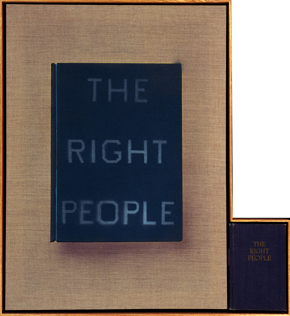 Ed Ruscha-The Right People，2011，亚麻压克力