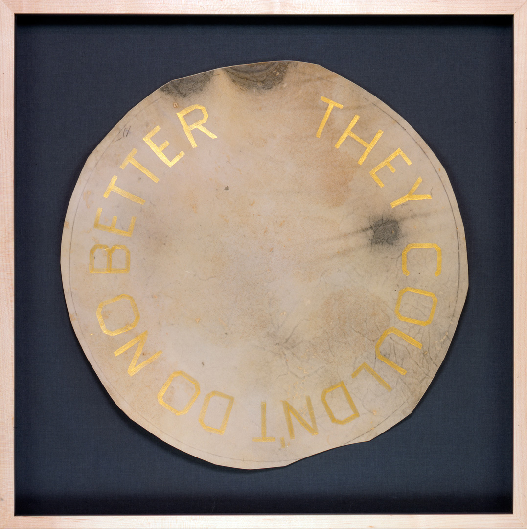 Ed Ruscha - THEY COULDN'T DO NO BETTER, 2011，丙烯酸牛皮纸