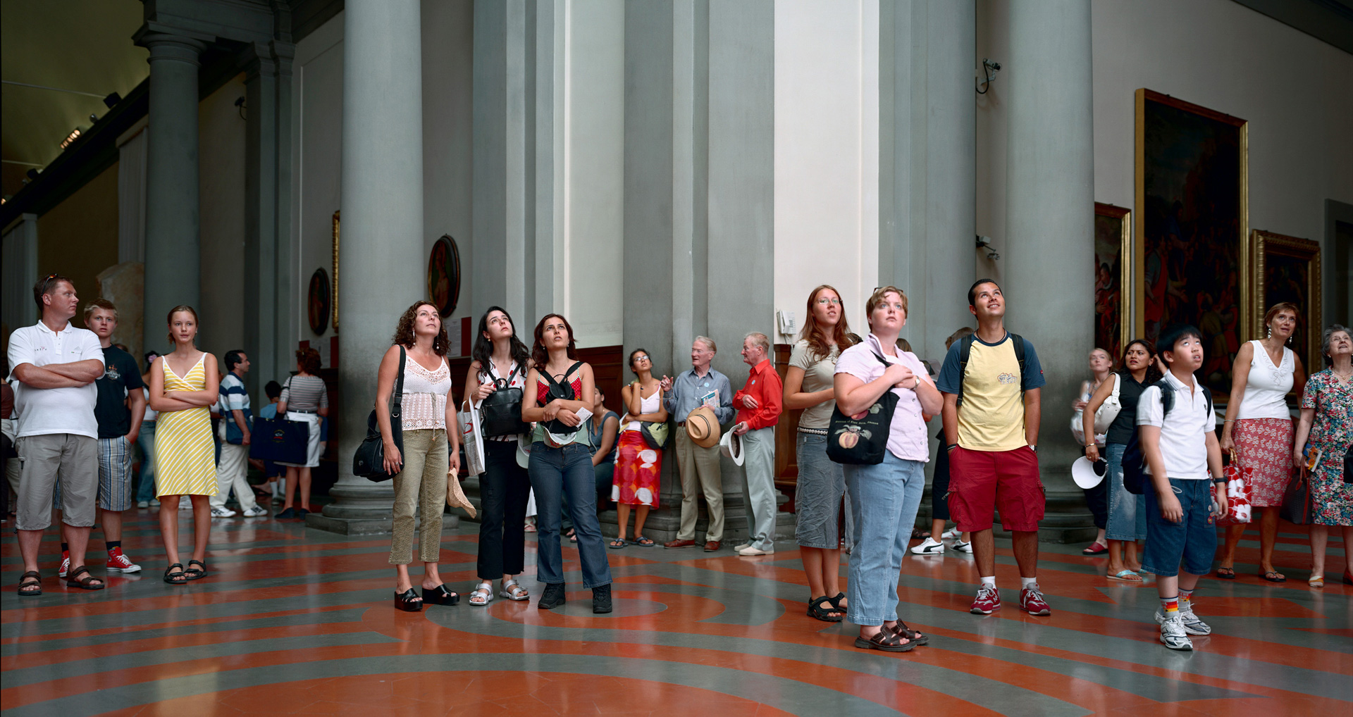 托马斯年代truth - Audience 4 (Galleria Dell'Accademia), Florenz, 2004, chromogenic print