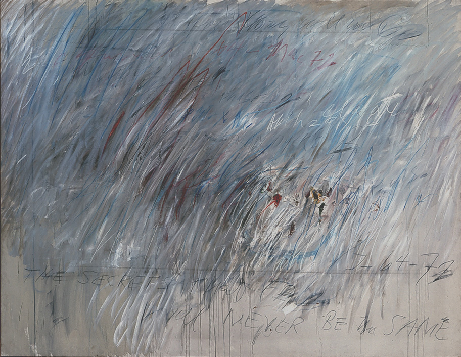 Cy Twombly-无标题[慕尼黑/罗马]，1972年，油画，蜡笔和铅笔在画布上