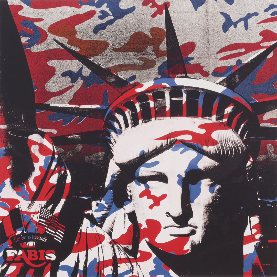 Andy Warhol - Statue of Liberty (Fabis) , 1986, acrylic and silkscreen ink on canvas