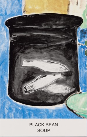 约翰·巴尔代萨里- Black Bean Soup, 2012, multi-color screenprint