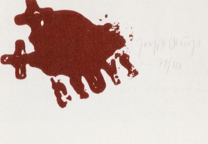 Joseph Beuys - Zeichen在布朗劳姆dem, 1984