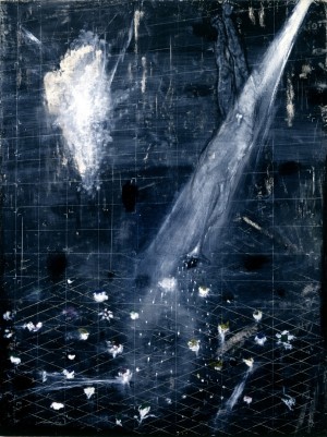 Ross Bleckner  - 祈祷（为朋友），1993年，油在亚麻布上