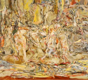 Cecily Brown - Tender is the Night, 1999，亚麻上的油