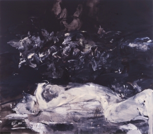 塞西莉布朗-黑色绘画I，2002，亚麻布油画