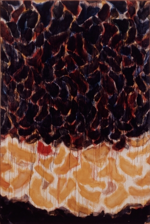 山姆·弗朗西斯——蓝色和黄色，1954-1955年，油画