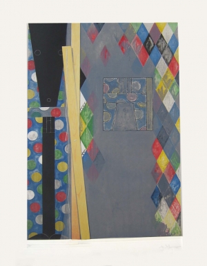 Jasper Johns  -  Bushbaby，2004年，凹版