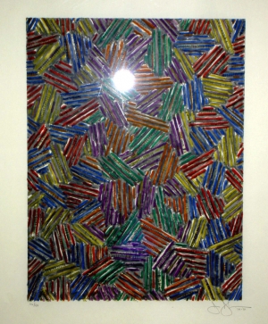 Jasper Johns  - 蝉二，1981年，丝绸屏，18个屏幕