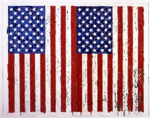 Jasper Johns  -  Flags I，1973，Silksckeen，31个屏幕