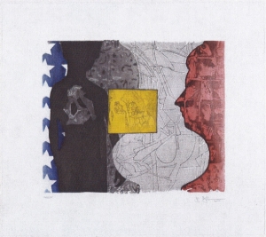 Jasper Johns  -  Untitled，2010，Spit-Bite Aquatint，Soft-Ground，Drypoint和Photogravure