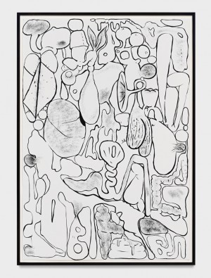 迈克·凯利——《柏拉图式肠子》，1988年，纸上丙烯