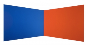 Ellsworth Kelly  -  Blue Red，1968年，油在帆布上，两个加入面板