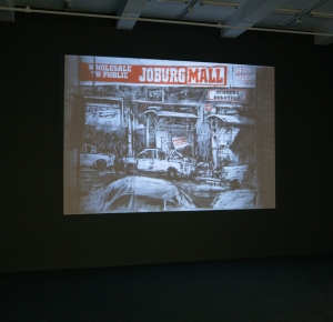 威廉·肯特里奇-其他面孔，2011年，35毫米胶片转移到DVD和硬盘驱动器;9分54秒循环，带声音