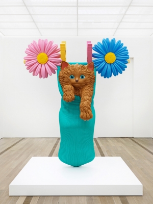 杰夫·库恩斯- Cat on a Clothesline (Aqua), 1994-2001