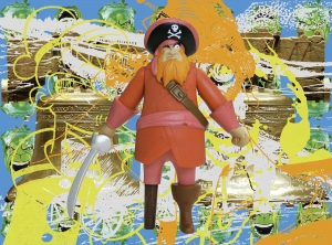 杰夫·昆斯-佩格腿自由钟，2008，布面油画