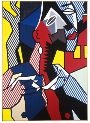 罗伊·利希滕斯坦（Roy Lichtenstein）-女性人物，1979年，画布上的油画和麦格纳