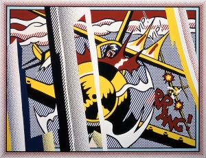 罗伊·利希滕斯坦-反思：VIP！贵宾！，1989年，《画布上的油画和麦格纳》