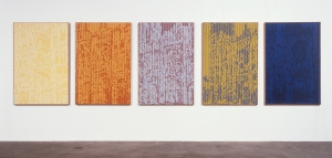 罗伊·利希滕斯坦-鲁昂大教堂（Roy Lichtenstein-Rouen Cathedral），场景3，1968-69，油画和麦格纳（Magna）在五块画布上