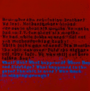 Glenn Ligon - Remember The Revolution #1, 2004