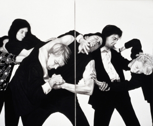 Robert Longo - Untitled (White Riot)， 1982
